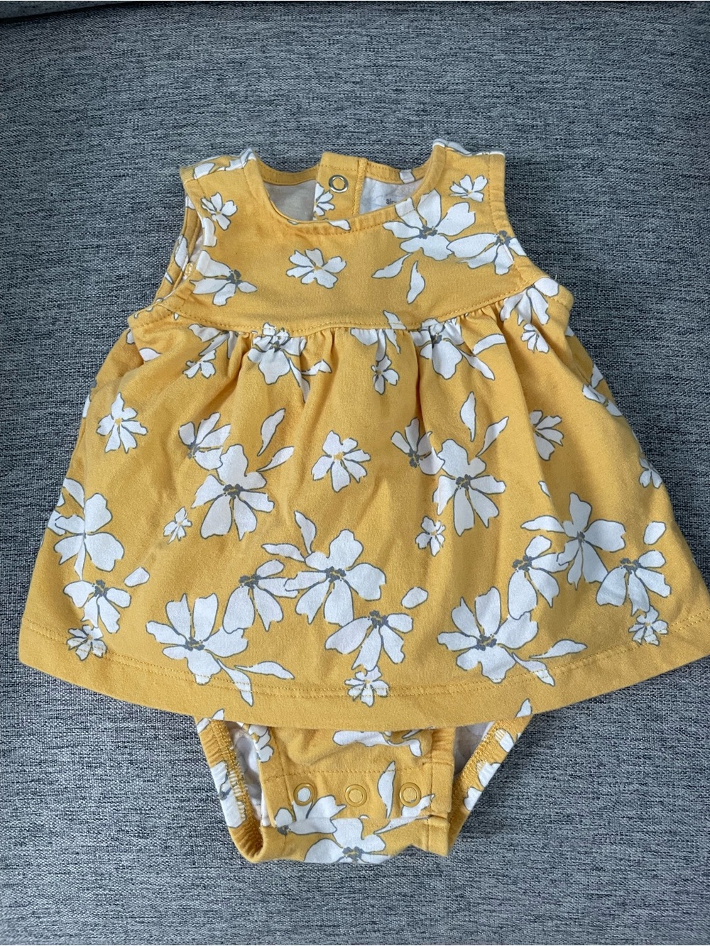 Carter's Yellow Floral Dress Bodysuit